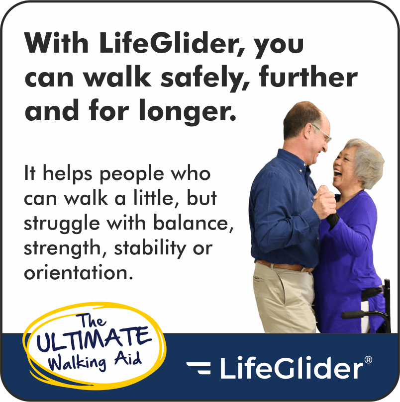 LifeGlider helping a person walk further