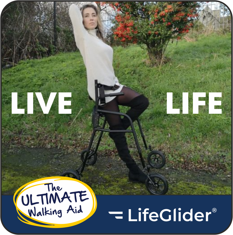 LifeGlider user outdoors