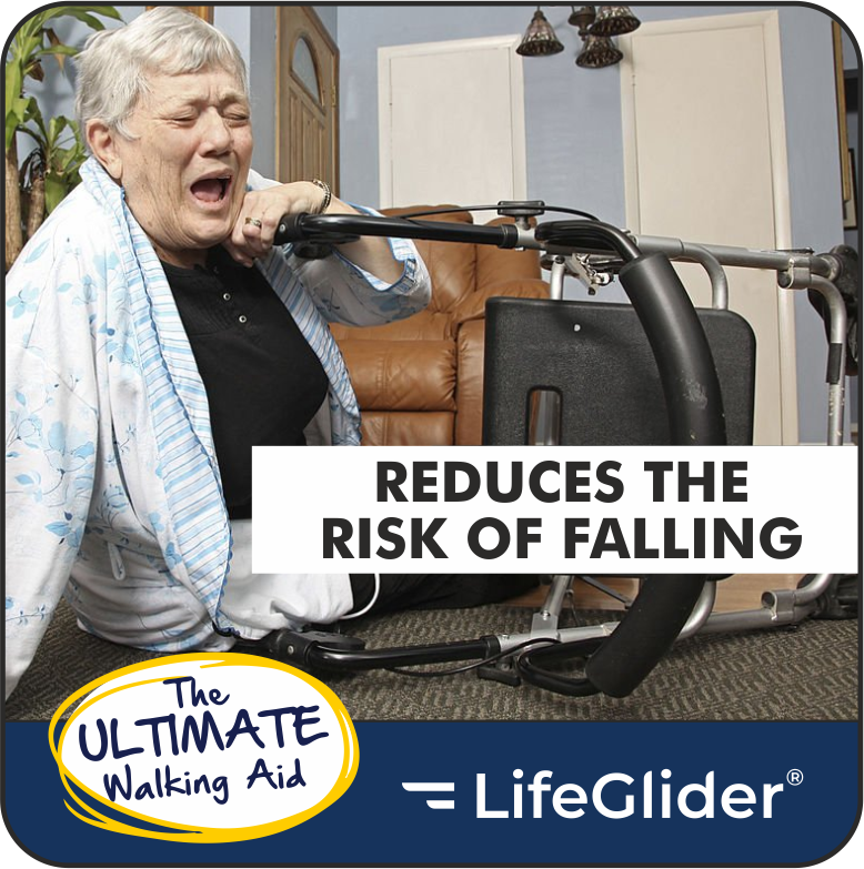 LifeGlider providing support when a user needs to rest
